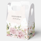 PixDezines Elegant Waterverf Dusty Pink Roses Bedankdoosjes (Geopend)