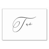 PixDezines Elegante Romantische Calligrafie Twee 2 Kaart (Achterkant)
