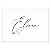 PixDezines Elegante Romantische Kalligrafie Elf 11 Kaart (Achterkant)