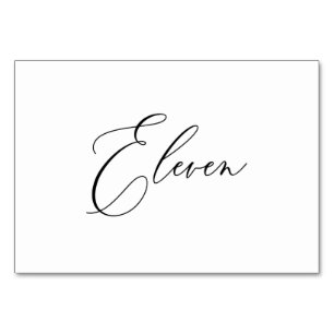 PixDezines Elegante Romantische Kalligrafie Elf 11 Kaart
