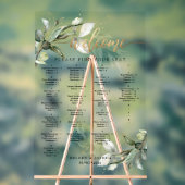 PixDezines Elegante Rustieke Eucalyptus Zitkaart Acryl Bord (Neutraal)