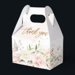 PixDezines Elegante Waterverf Roze en Crème Rozen Bedankdoosjes<br><div class="desc">PixDezines Elegante Waterverf Roze en Crème Rozen boeketten met groen voor elk evenement. Doe-het-zelf lettertypen en kleuren. Copyright © 2021 PixDezines™. Alle rechten voorbehouden.</div>