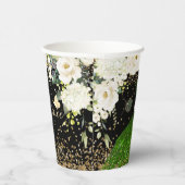 PixDezines Emerald Green Quinceanera Dress Paper  Papieren Bekers (Rechts)