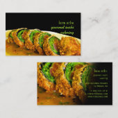 PixDezines Encrusted Panko, Searing Ahi Sushi Visitekaartje (Voorkant / Achterkant)