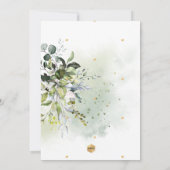 PixDezines Engagement Party Blue Gum Eucalyptus Kaart (Achterkant)