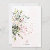 PixDezines Engagement Party Blush Gum Eucalyptus Kaart (Achterkant)
