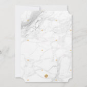 PixDezines Engagement Party Marble/Faux Gold Kaart (Achterkant)
