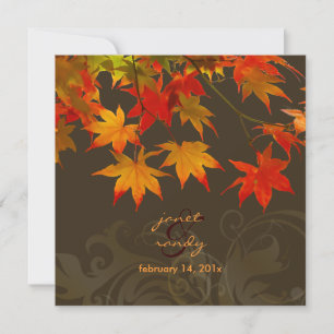 PixDezines esdoornbladeren/herfst evenement Kaart
