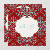 PixDezines Étienne Damask, achtergrond aanpasbaar Kaart (Voorkant / Achterkant)