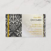 PixDezines Étienne Damask/diy kleuren Visitekaartje (Achterkant)