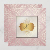 PixDezines Étienne Damask Kaart (Voorkant / Achterkant)