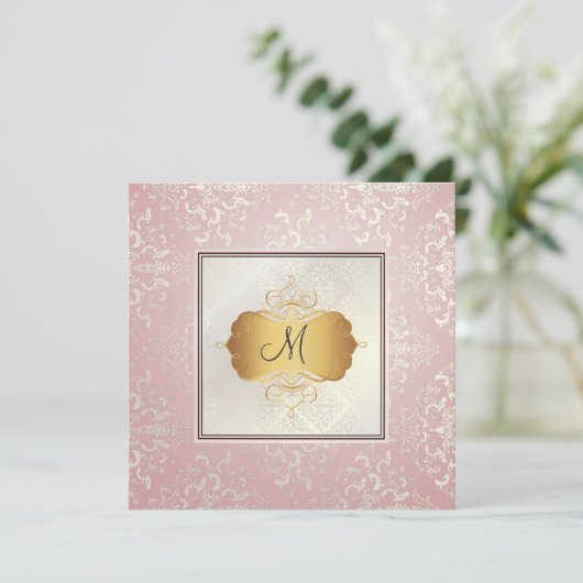 PixDezines Étienne Damask Kaart (Staand voorkant)