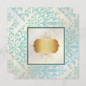 PixDezines Étienne Damask Kaart (Voorkant / Achterkant)