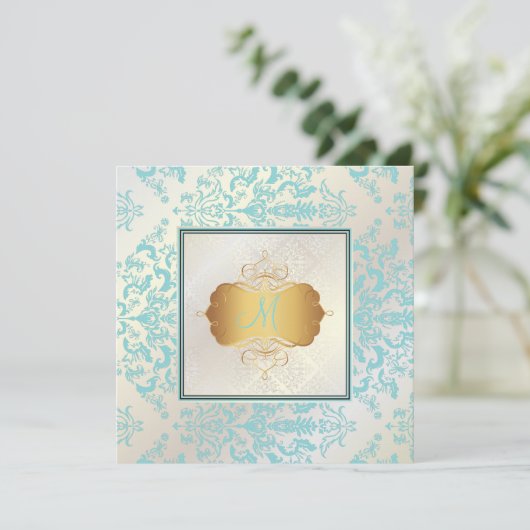 PixDezines Étienne Damask Kaart (Staand voorkant)