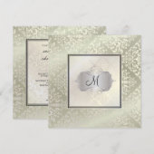 PixDezines Étienne Damask Kaart (Voorkant / Achterkant)