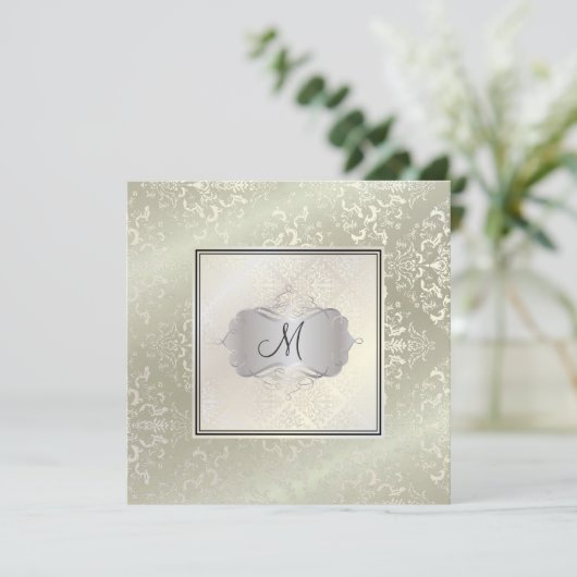 PixDezines Étienne Damask Kaart (Staand voorkant)