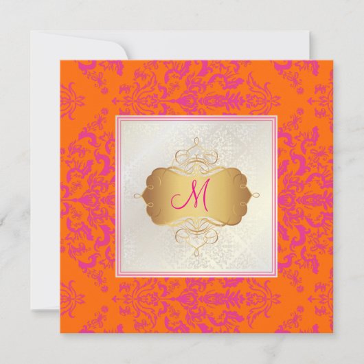 PixDezines Étienne Damask Kaart (Voorkant)