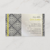 PixDezines Étienne Damask Visitekaartje (Achterkant)