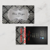 PixDezines Étienne Damask Visitekaartje (Voorkant / Achterkant)