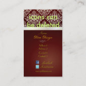 PixDezines Étienne Damask Visitekaartje (Achterkant)