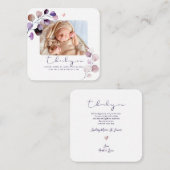 PixDezines Eucalyptus Baby shower Dank u Notitiekaartje (Voorkant / Achterkant)