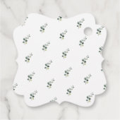 PixDezines Eucalyptus Dank u het Manuscript van de Bedankjes Labels (Achterkant)