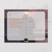 PixDezines Faux Copper Save the Date/Heart Aankondigingskaart (Achterkant)