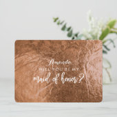 PixDezines Faux Copper zal je zijn..Maid Kaart (Staand voorkant)