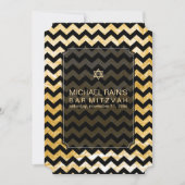 PixDezines faux folie/chevron bar mitswa Kaart (Voorkant)