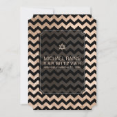 PixDezines faux folie/chevron bar mitswa Kaart (Voorkant)