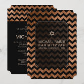 PixDezines faux folie/chevron bar mitswa Kaart (Voorkant / Achterkant)