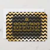 PixDezines faux folie/chevron bar mitswa Kaart (Voorkant)