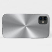 PixDezines faux geborsteld aluminium Case-Mate iPhone Case (Achterkant (horizontaal))