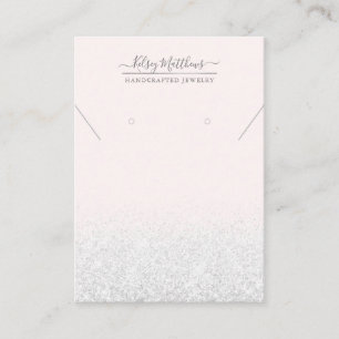 PixDezines Faux Glitter, wit Visitekaartje
