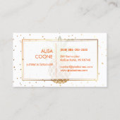 PixDezines Faux Gold Ananas/DIY kleur Visitekaartje (Achterkant)