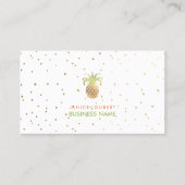 PixDezines Faux Gold Ananas/DIY kleur Visitekaartje (Voorkant)