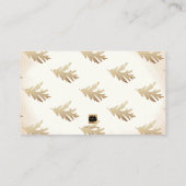 PixDezines Faux Gold Charter Oak Leaf Escort Card Plaatskaartje (Achterkant)