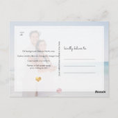 PixDezines Faux Gold Chic Script Save the Date Briefkaart (Achterkant)