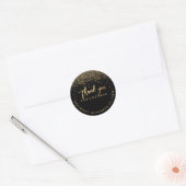 PixDezines Faux Gold Confetti | DIY-kleur Ronde Sticker (Envelop)