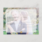 PixDezines Faux Gold Dank u / Luxe kalligrafie Briefkaart (Achterkant)