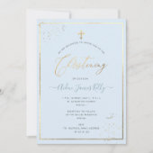 PixDezines Faux Gold DIY Color Christening Kaart (Voorkant)
