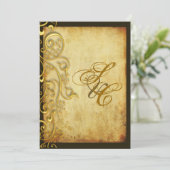 PixDezines  FAUX GOLD FILIGREE DIY GRORDER Kaart (Staand voorkant)