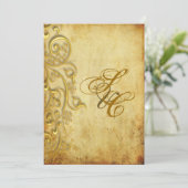 PixDezines  FAUX GOLD FILIGREE Kaart (Staand voorkant)