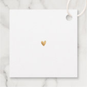 PixDezines Faux Gold Luxe Calligrafie Hartelijk da Bedankjes Labels (Achterkant)