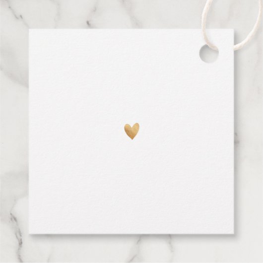 PixDezines Faux Gold Luxe Calligrafie Hartelijk da Bedankjes Labels (Achterkant)