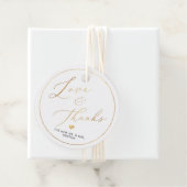 PixDezines Faux Gold Luxe Kalligrafie Dank u Bedankjes Labels (In situ)