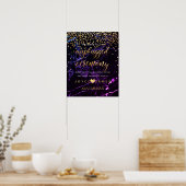 PixDezines Faux Gold/MARBLE #UNPLUGGED CEREMONIE Poster (Keuken)