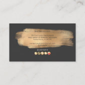 PixDezines Faux Gold Moon Visitekaartje (Achterkant)