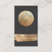 PixDezines Faux Gold Moon Visitekaartje (Voorkant)