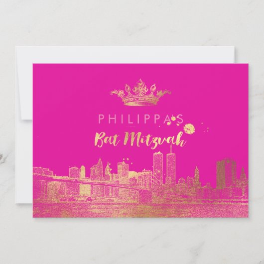 PixDezines Faux Gold NYC/Mitswa/DIYcolor Kaart (Voorkant)